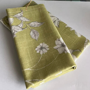 Fabric Napkin Set of 2 -Green floral - Kitsch-Ina