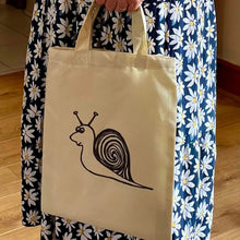 Load image into Gallery viewer, Tote Bag - Double Sided - Mouse and Snail
