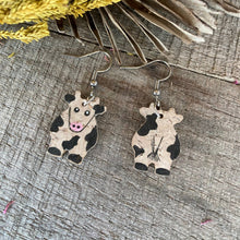 Load image into Gallery viewer, Cow Hook Earrings - Natural Cork Jewellery - Incorknito Designs
