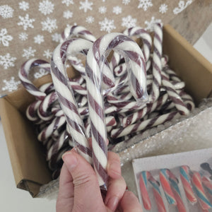 Sloe Gin flavoured Candy Cane - Alcoholic Candy Canes - Christmas Stocking Fillers - Holly's Lollies