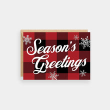 Load image into Gallery viewer, Season&#39;s Greetings Christmas Card - Purple Tree Designs
