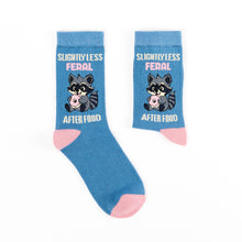 Load image into Gallery viewer, Raccoon Socks - Slightly Less Feral After Food Socks - Urban Eccentric
