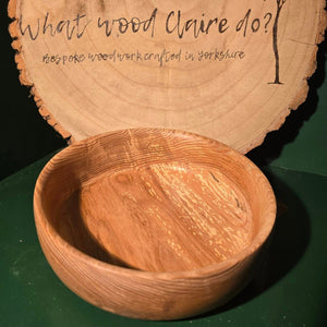 Wood Turned Bowl - Spalted Beech - What Wood Claire Do?