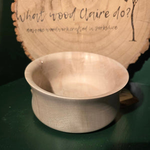 Wood Turned Bowl - Sycamore - What Wood Claire Do?