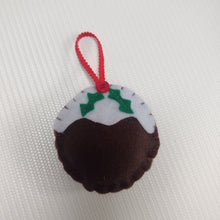 Load image into Gallery viewer, Christmas Decoration - Felt Christmas Pudding - Made by Marianne Gifts
