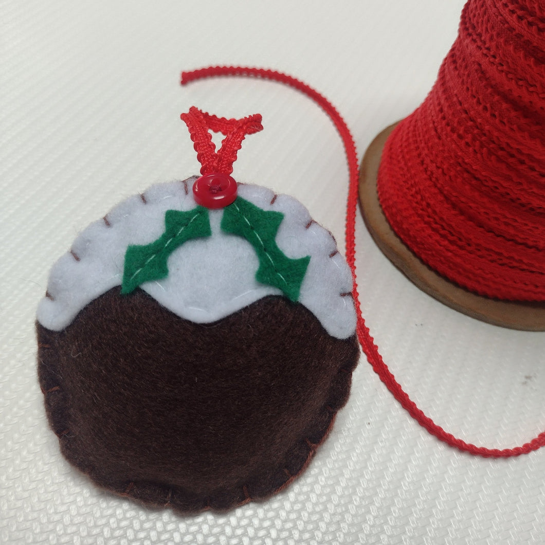 Christmas Decoration - Felt Christmas Pudding - Made by Marianne Gifts