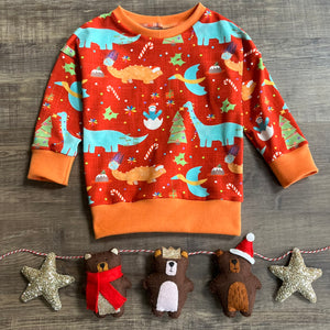 Christmas Dinos Jumper - Dinosaurs - Three Bear Clothing