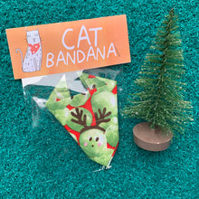 Load image into Gallery viewer, Festive Cat Bandanas - Christmas Cats - Dawny&#39;s Sewing Room
