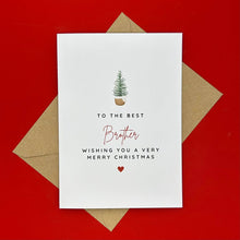 Load image into Gallery viewer, Brother Christmas Card - To the Best Brother - Swale Studios
