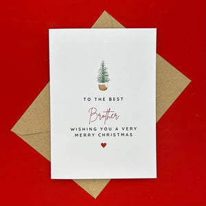 Brother Christmas Card - To the Best Brother - Swale Studios