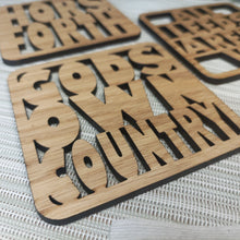 Load image into Gallery viewer, Wooden Laser Cut Coaster - Gods Own Country - Yorkshire Gift - Fred &amp; Bo
