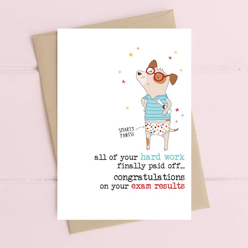 Congrats Smarty Pants - Exam results - Greetings Card - Dandelion Stationery