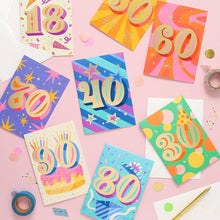 Load image into Gallery viewer, Greetings Card - 80th Birthday Card – Age 80 / Eighty - Ricicle

