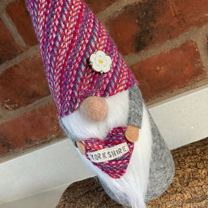 Yorkshire Gnome - Harris Tweed - Quirky Threads Art