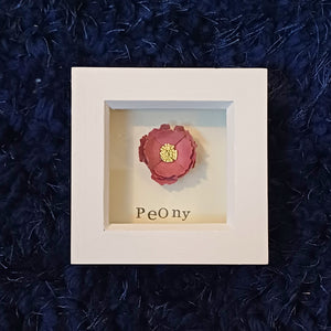 Flower Frame - Peony - Hand crafted Paper Flower - Flowers by Laurzy