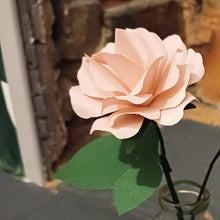 Load image into Gallery viewer, Paper Rose - Hand Rolled Paper Rose - Light Pink - Flowers by Laurzy
