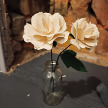 Load image into Gallery viewer, Paper Rose - Hand Rolled Paper Rose - Cream - Flowers by Laurzy
