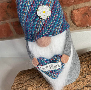 Yorkshire Gnome - Harris Tweed - Quirky Threads Art