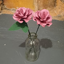 Load image into Gallery viewer, Paper Rose - Hand Rolled Paper Rose - Dark Pink - Flowers by Laurzy
