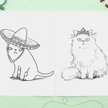 Load image into Gallery viewer, Cats in Hats Colouring Book - Jo Clark Design - Cat Lovers
