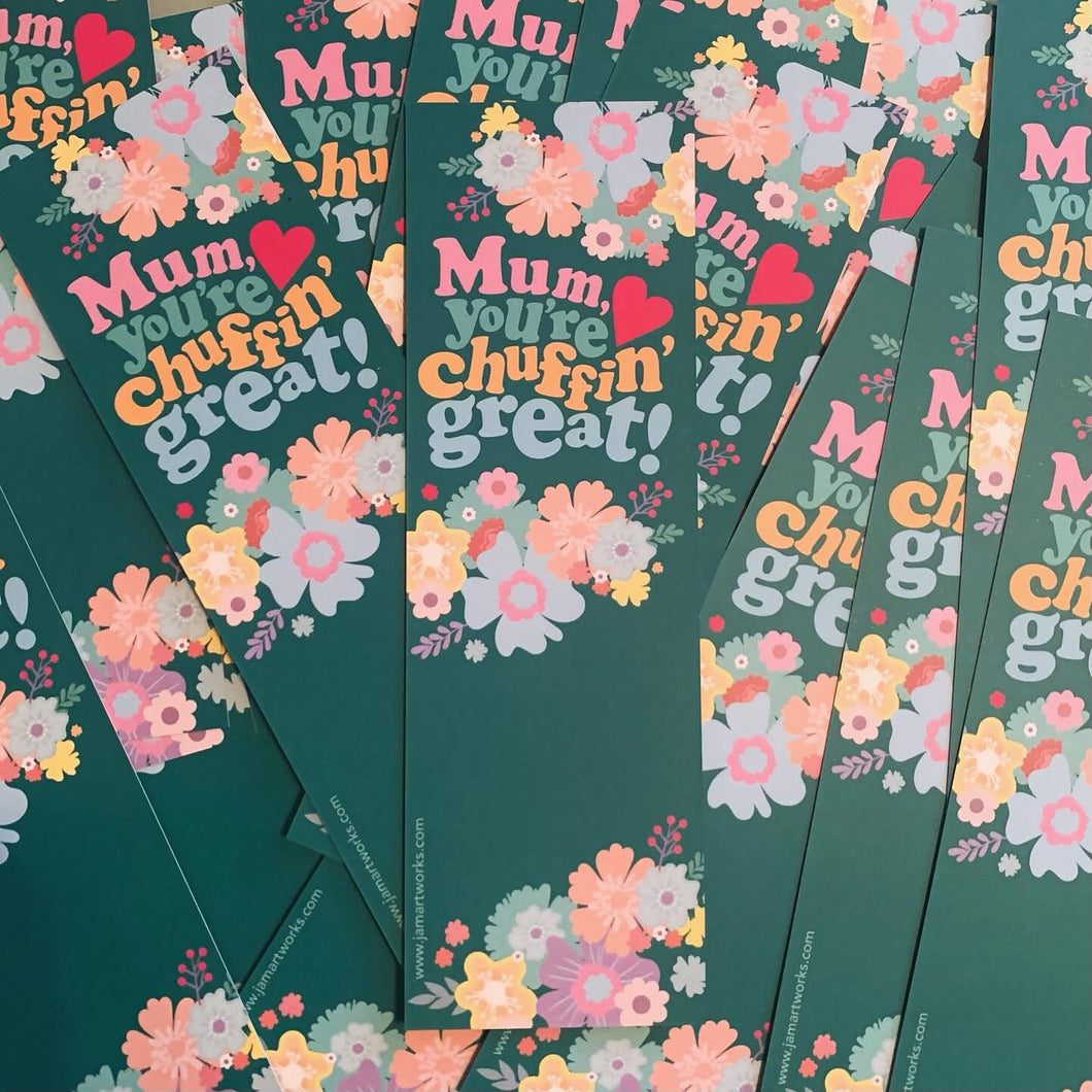 Bookmark - Sit Thisen Dahn n read one more chapter - Yorkshire themed bookmark - JAM Artworks