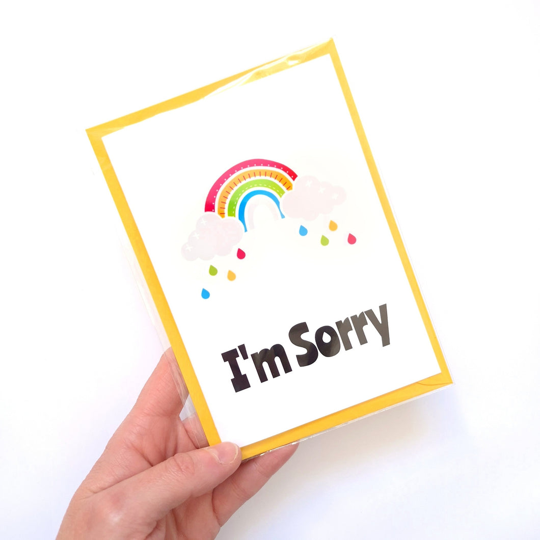 I'm Sorry - Greetings card - Life is Better in Colour