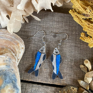 Fish Hook Earrings - Natural Cork Jewellery - Incorknito Designs