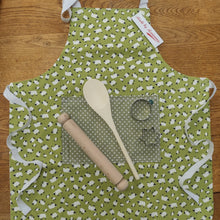 Load image into Gallery viewer, Childrens Baking Set - Kids Pinny - Green Sheep - Made by Marianne Gifts
