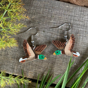 Duck Hook Earrings - Natural Cork Jewellery - Incorknito Designs