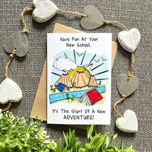 Have Fun at your new School - New Adventure - Greetings Card - HD Designs