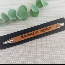 Load image into Gallery viewer, Engraved Bamboo Pen - Leeds United - LUFC Sayings - Fred &amp; Bo

