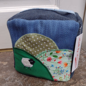 Fabric Doorstop - Door Stopper - Sheep on the Hillside - Made by Marianne Gifts