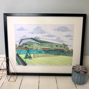 All England Tennis Club - Wimbledon Centre Court - A4 print - Art by Arjo