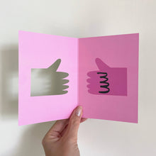 Load image into Gallery viewer, Greetings Card - Thumbs Up - Congratulations / Well Done Card - You Did It - Rumble Cards
