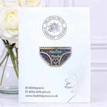 Load image into Gallery viewer, Enamel Pin - Positive Pants Mental Health Pin - The Little Pin Co
