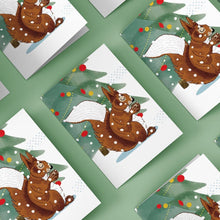 Load image into Gallery viewer, Winter Woodland Wrapping Paper and Matching Gift Tag - Recycled, sustainable &amp; eco-friendly - Curlicue
