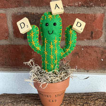 Load image into Gallery viewer, Felt Cactus - Looking Sharp Dad - Quirky Threads Art - Fathers Day

