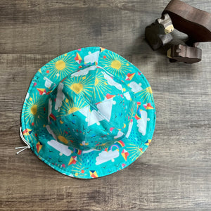 Summer Bucket Hat - Double Sided / Reversible - Size 1-3 Years - Three Bear Clothing