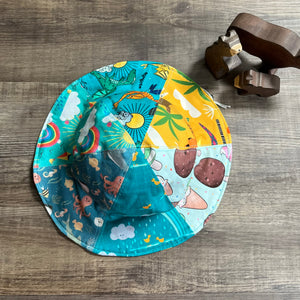 Summer Bucket Hat - Double Sided / Reversible - Size 6-9 Years - Three Bear Clothing