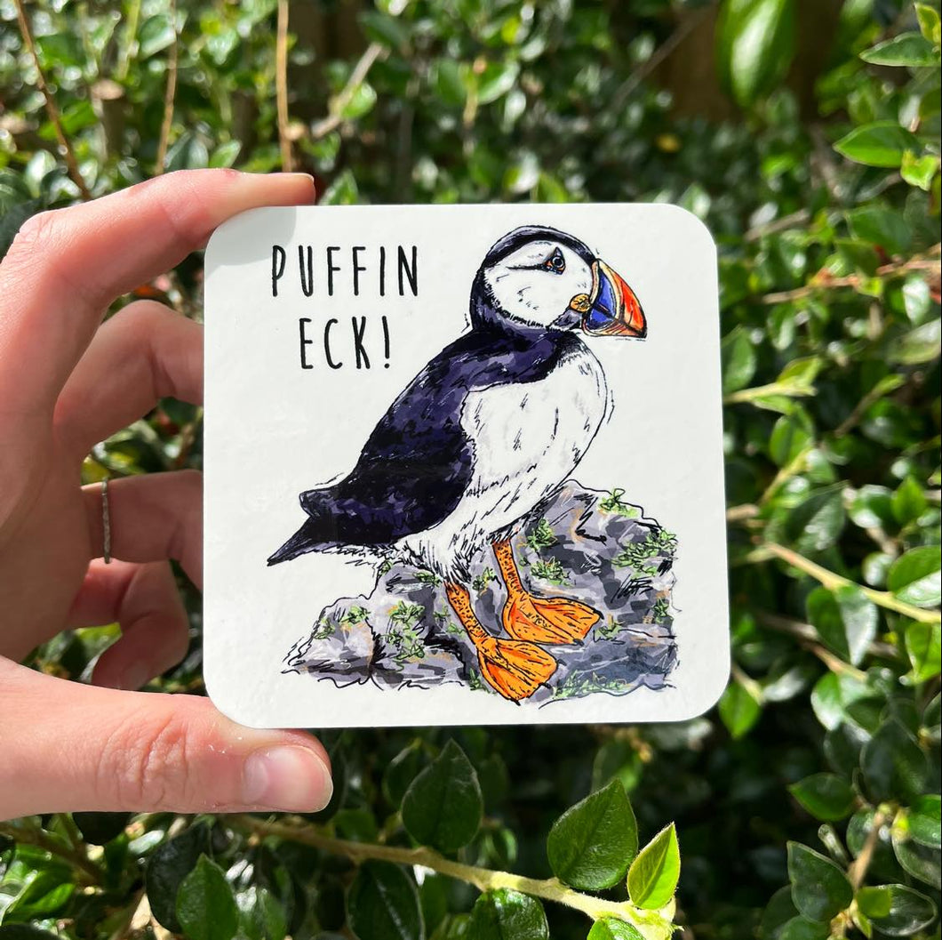 Coaster - Puffin Eck - Puffin Puns - HD Designs