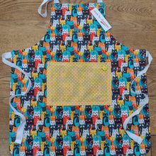 Load image into Gallery viewer, Childrens Apron - Kids Pinny - Cats - Made by Marianne Gifts
