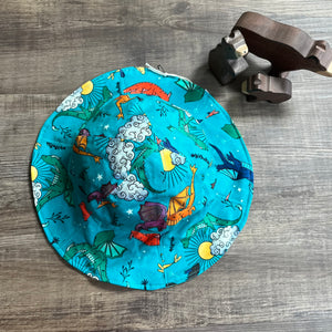 Summer Bucket Hat - Double Sided / Reversible - Size 6-9 Years - Three Bear Clothing