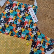 Load image into Gallery viewer, Childrens Apron - Kids Pinny - Cats - Made by Marianne Gifts
