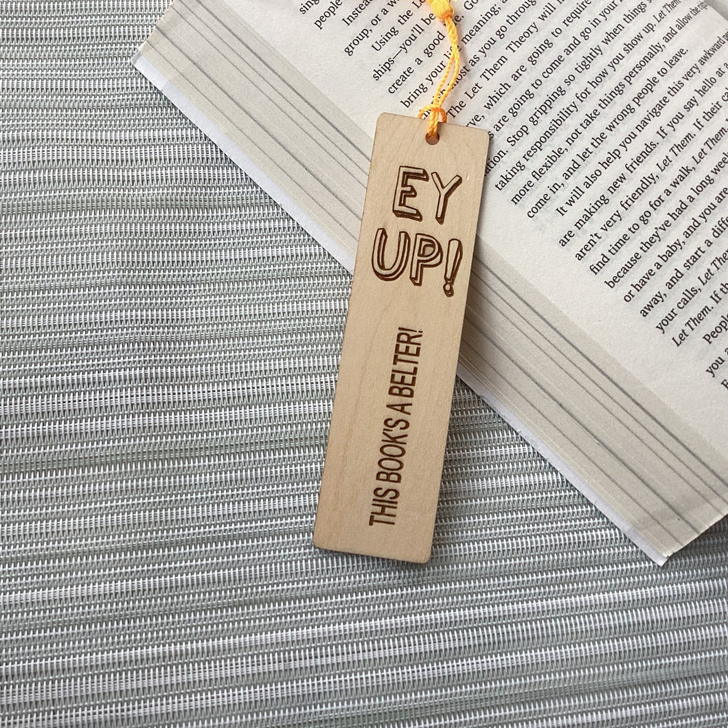 Wooden Bookmarks - Yorkshire Slang - Lots of Sayings - Fred & Bo - Yorkshire gift ideas