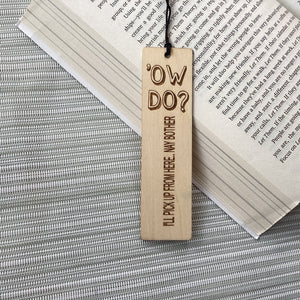 Wooden Bookmarks - Yorkshire Slang - Lots of Sayings - Fred & Bo - Yorkshire gift ideas