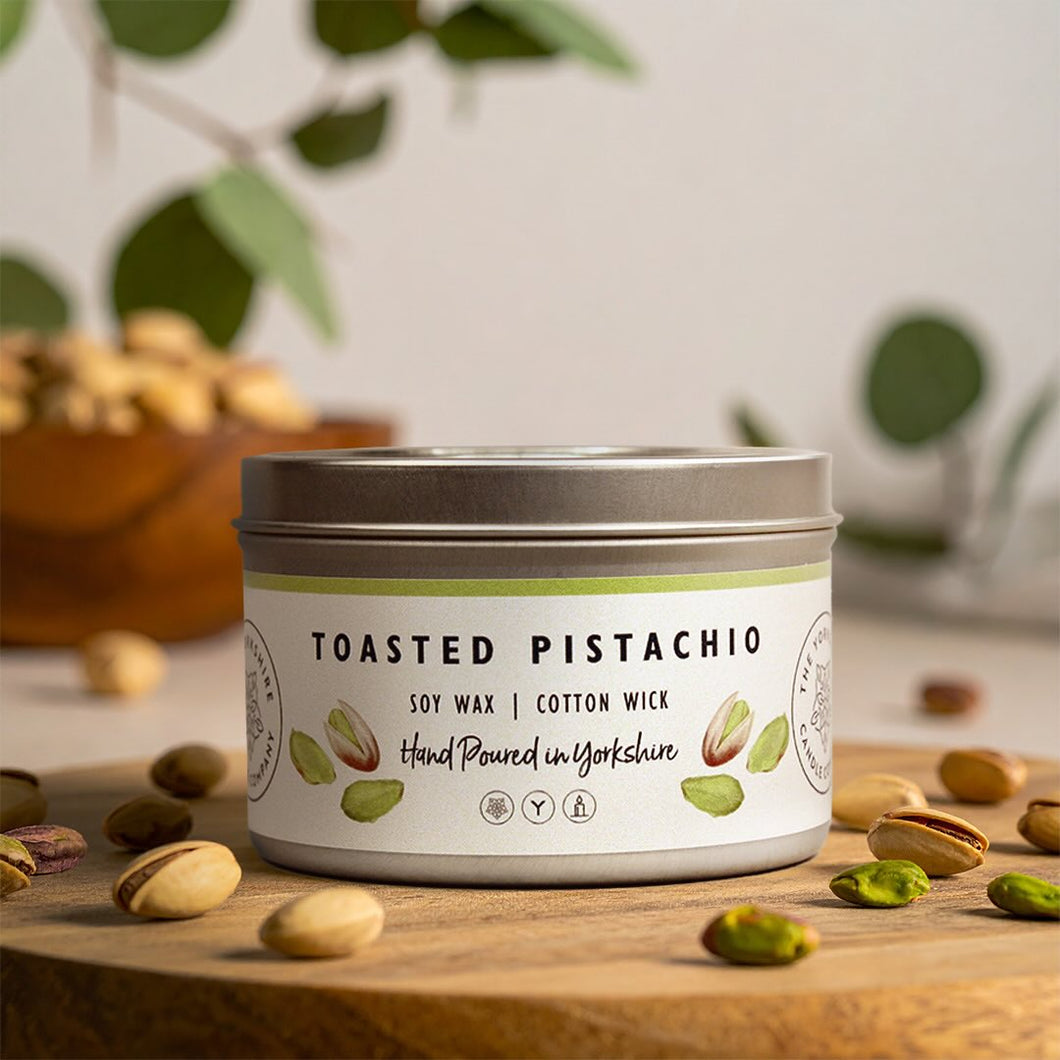 Candle - Toasted Pistachio - hand poured soy wax candles - The Yorkshire Candle Company Ltd