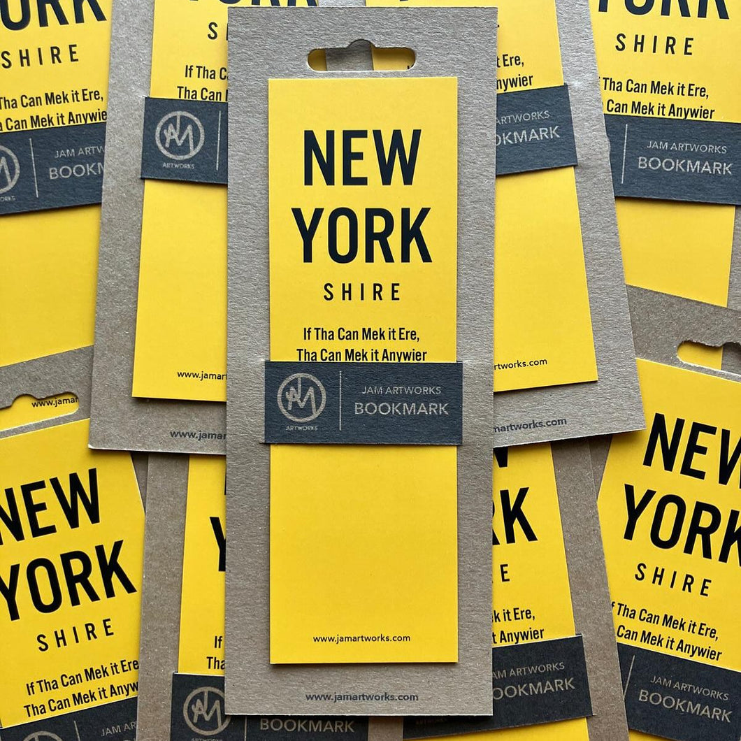Bookmark - New Yorkshire - Yorkshire themed bookmark - JAM Artworks