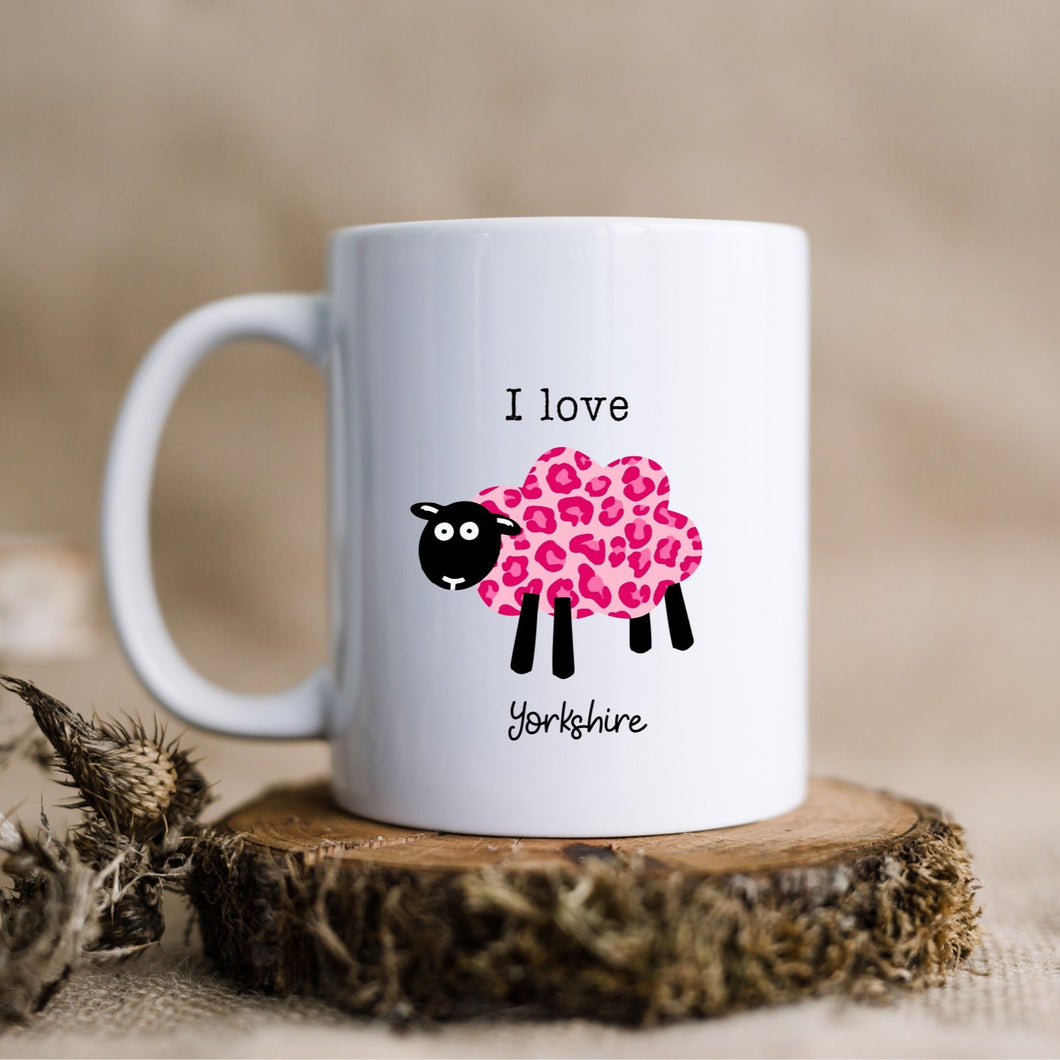 Mug - Yorkshire Sheep Sayings - I Love Yorkshire - Fred & Bo - Yorkshire Slang Puns