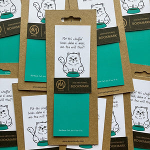 Bookmark - Northern Cat - Yorkshire themed bookmark - JAM Artworks