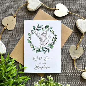 Baptism Card - With Love On Your Baptism - HD Designs